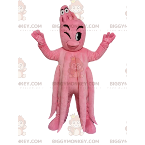 BIGGYMONKEY™ Costume da mascotte da polpo rosa gigante e