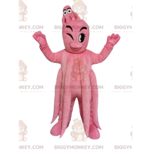 BIGGYMONKEY™ Giant Pink Octopus and Baby Mascot Costume –