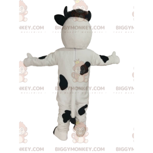 BIGGYMONKEY™ Costume da mascotte Mucca bianca e nera con grande