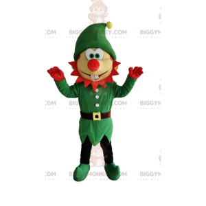 Comic Leprechaun BIGGYMONKEY™ mascottekostuum met groen pak en