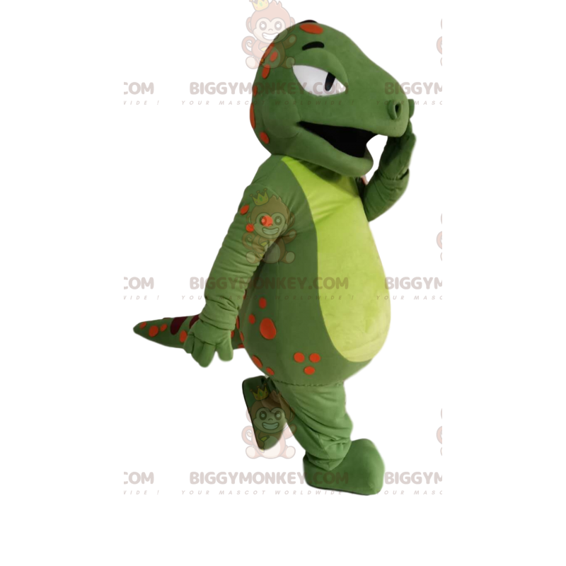 Kostium maskotki zielonego dinozaura BIGGYMONKEY™ w