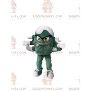 BIGGYMONKEY™ costume mascotte di piccolo mostro verde con più