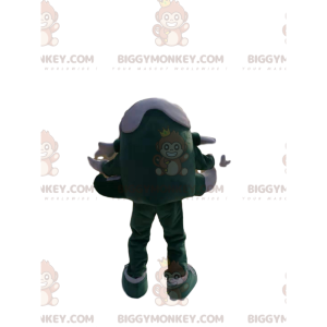 BIGGYMONKEY™ maskotdräkt av litet grönt monster med flera ben.