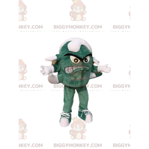 BIGGYMONKEY™ costume mascotte di piccolo mostro verde con più