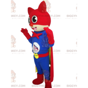 Cat BIGGYMONKEY™-mascottekostuum met superheldkostuum -