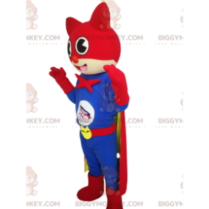 Disfraz de mascota Cat BIGGYMONKEY™ con disfraz de superhéroe -