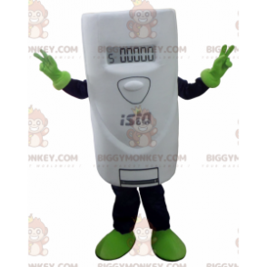 Costume de mascotte BIGGYMONKEY™ de thermostat blanc géant -