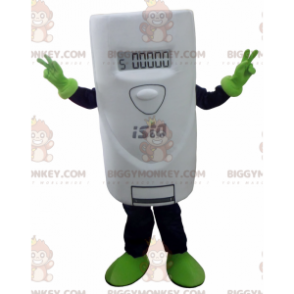 Traje de mascote gigante com termostato branco BIGGYMONKEY™ –