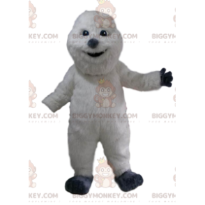 BIGGYMONKEY™ Mascottekostuum Witte man met prachtig bont en