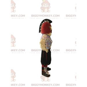 Warrior BIGGYMONKEY™ maskotdräkt med romersk hjälm och