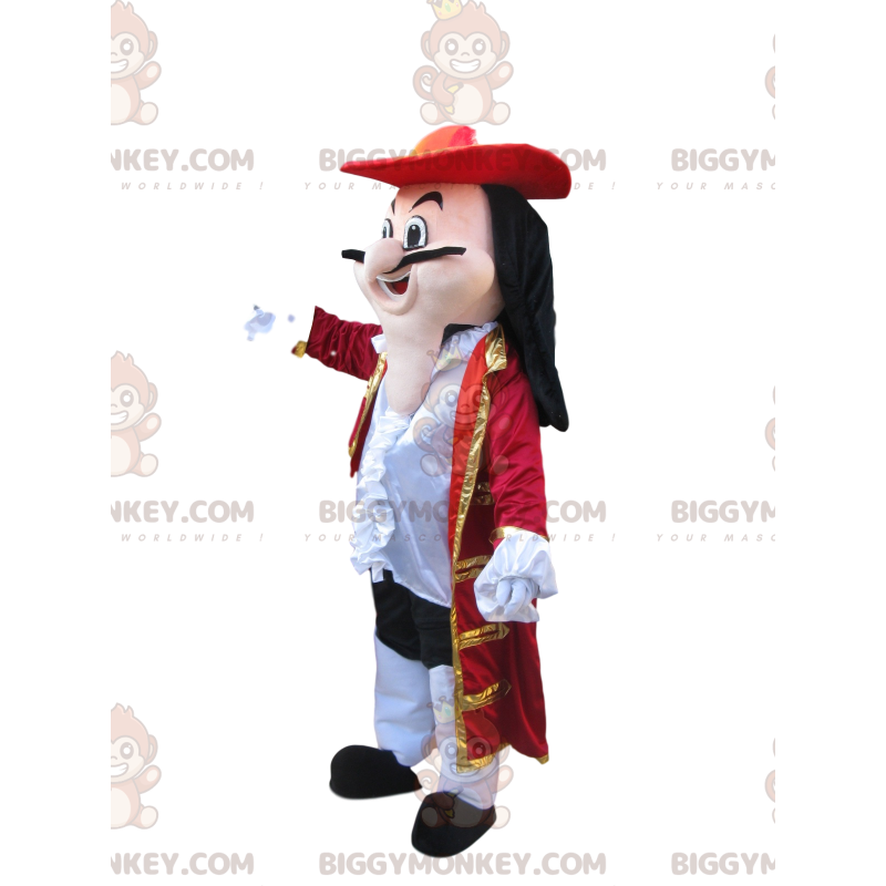 Costume da mascotte BIGGYMONKEY™ di Capitan Uncino con sontuoso