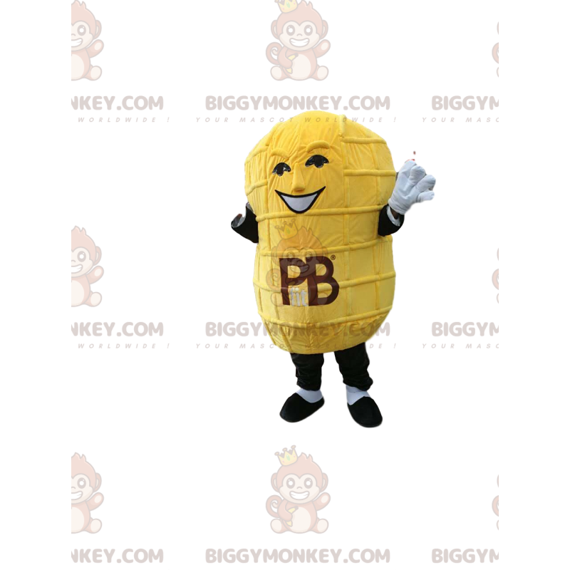 Costume de mascotte BIGGYMONKEY™ de cacahuète amusante -