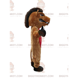 Traje de mascote BIGGYMONKEY™ Ameaçador de Javali marrom e