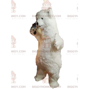 Costume da mascotte dell'orso polare BIGGYMONKEY™ con pelliccia