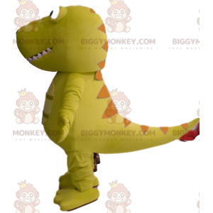 BIGGYMONKEY™ Mascot Costume Green Dinosaur With Funny Head -