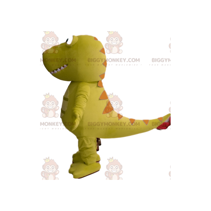 BIGGYMONKEY™ Costume da mascotte Dinosauro verde con testa