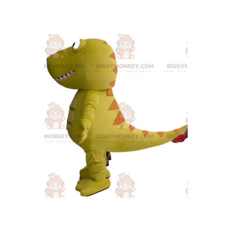 Kostium maskotki BIGGYMONKEY™ Zielony dinozaur z zabawną głową