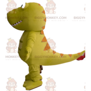 BIGGYMONKEY™ Maskottchenkostüm Grüner Dinosaurier mit lustigem