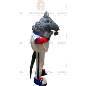 BIGGYMONKEY™ Disfraz de mascota armadillo gris con ropa