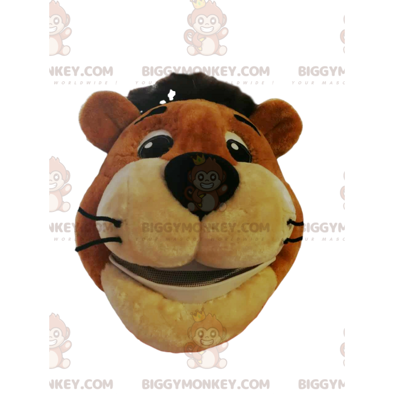 Tête de Costume de mascotte BIGGYMONKEY™ de tigre avec un grand