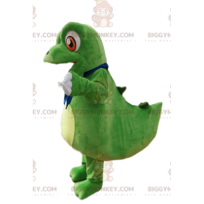 BIGGYMONKEY™ Costume da mascotte Piccolo dinosauro verde con