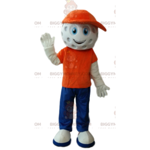 BIGGYMONKEY™ mascottekostuum met golfbalhoofd - Biggymonkey.com