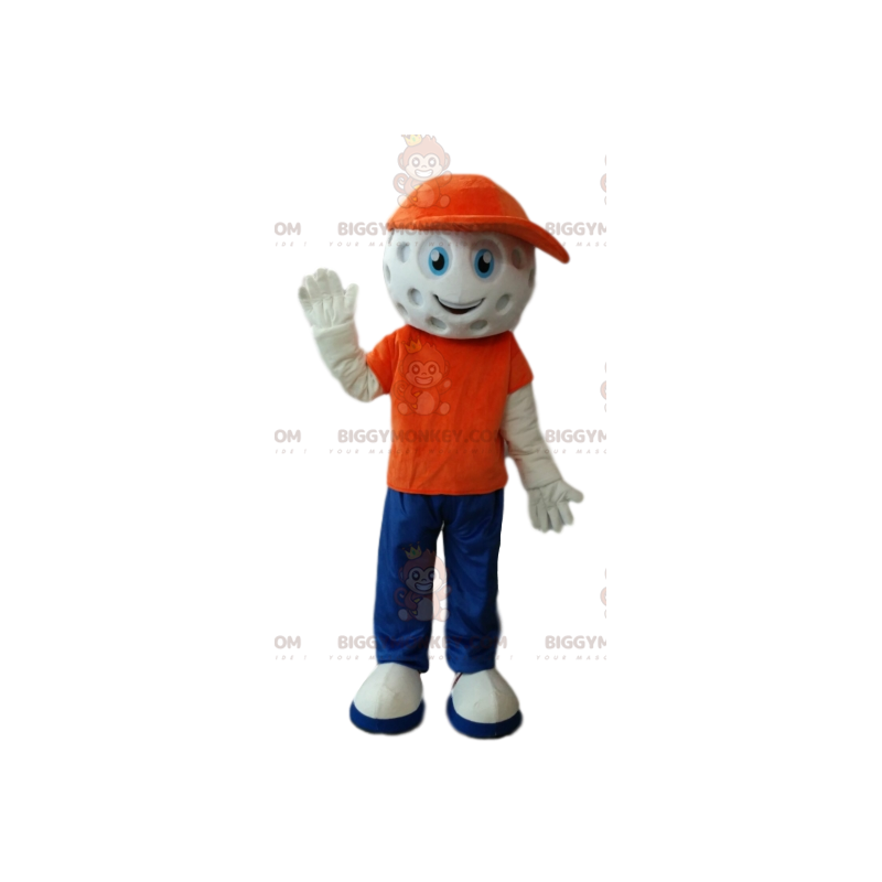 BIGGYMONKEY™ Character Mascot Costume with Golf Ball Head -