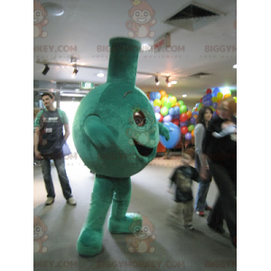 Vet glimlachend groen BIGGYMONKEY™ mascottekostuum -