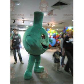 Grosse Costume de mascotte BIGGYMONKEY™ verte et souriante -