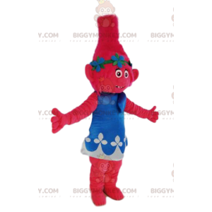 BIGGYMONKEY™ Disfraz de mascota de ogreso fucsia con vestido