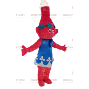 BIGGYMONKEY™ Disfraz de mascota de ogreso fucsia con vestido