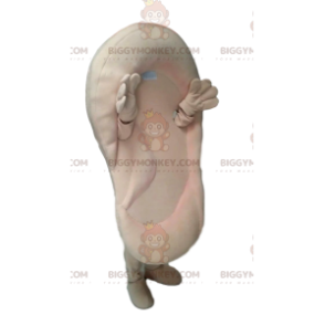 Cream big ear BIGGYMONKEY™ mascot costume. ear costume -
