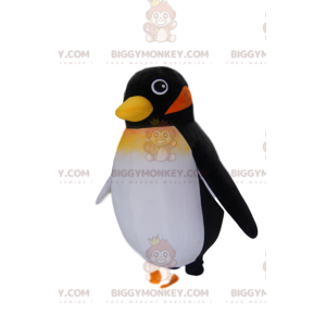 Costume de mascotte BIGGYMONKEY™ de petit pingouin noir.