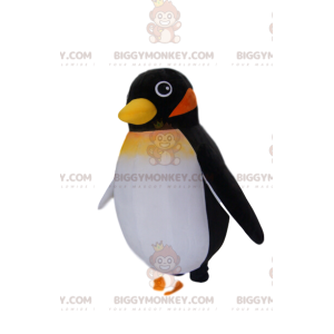 Costume della mascotte del piccolo pinguino nero BIGGYMONKEY™.