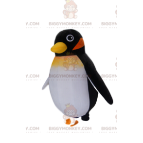 Kostium maskotki małego czarnego pingwina BIGGYMONKEY™. kostium