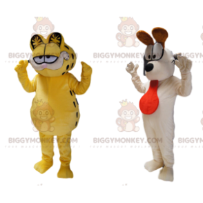 ¡Dúo de disfraces de mascota BIGGYMONKEY™ de Garfield y Odie el