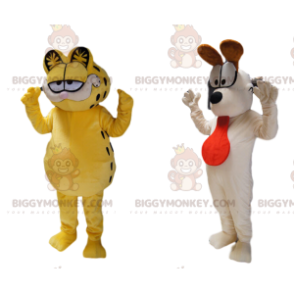 Kostýmní duo maskota BIGGYMONKEY™ Garfield a pes Odie! –