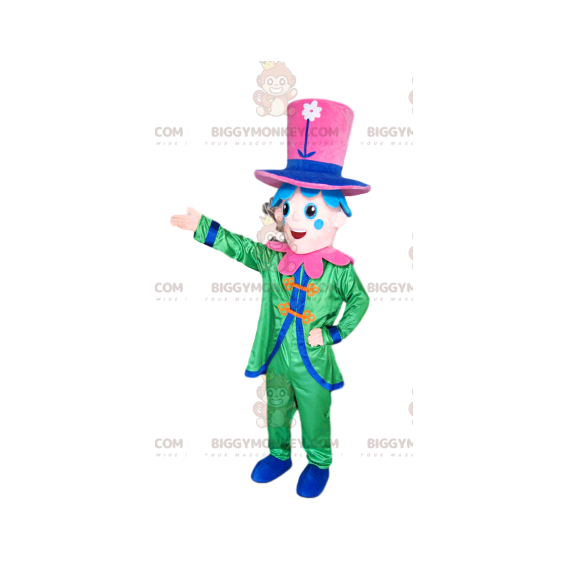 Costume de mascotte BIGGYMONKEY™ de personnage souriant avec un