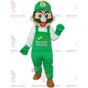 BIGGYMONKEY™ Costume da mascotte di Luigi, il compagno Mario di