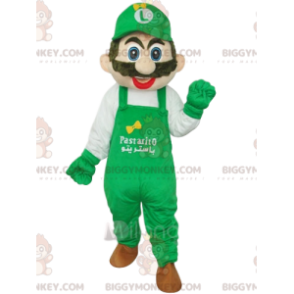 BIGGYMONKEY™ Mascot Costume av Luigi, Nintendos Mario Companion