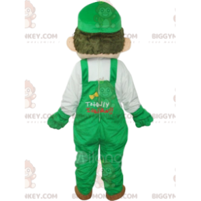 BIGGYMONKEY™ Mascot Costume av Luigi, Nintendos Mario Companion