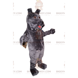 BIGGYMONKEY™ Costume da mascotte Cane grigio con grandi labbra