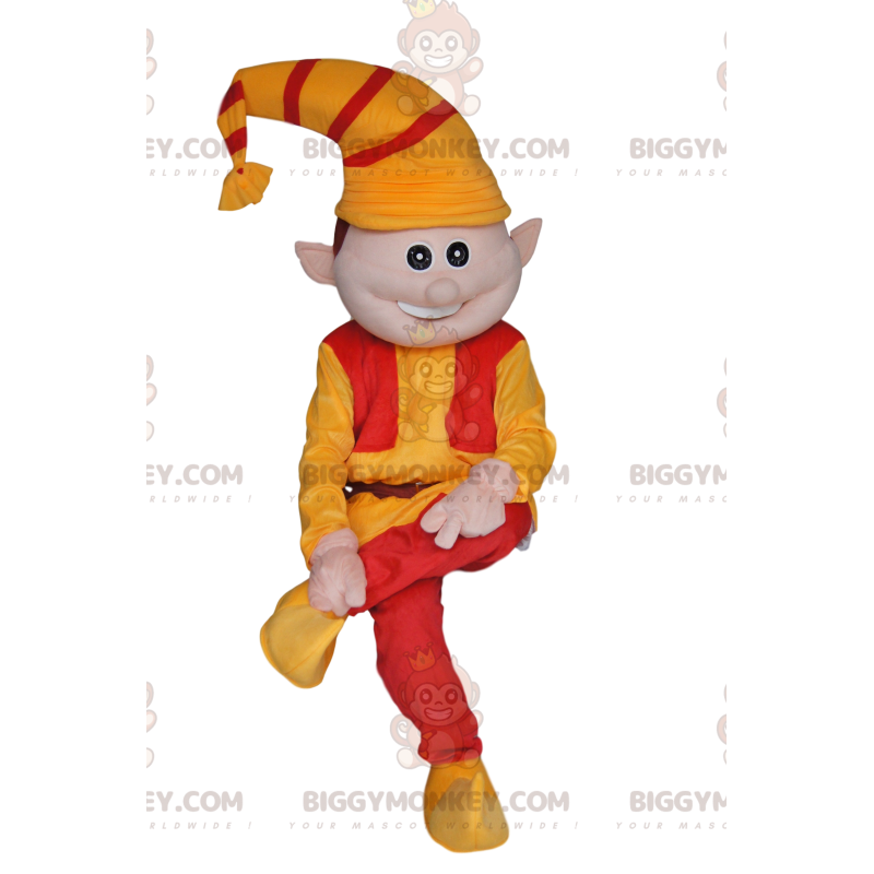 BIGGYMONKEY™ Mascot Costume Funny Leprechaun with Orange and