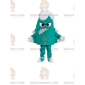 Costume de mascotte BIGGYMONKEY™ de petit monstre vert et blanc