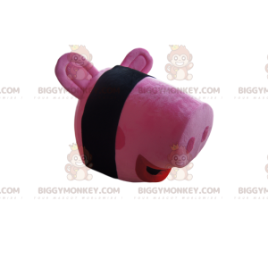 Roze varken BIGGYMONKEY™ mascottekostuum hoofd - Biggymonkey.com