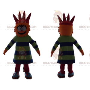 Costume de mascotte BIGGYMONKEY™ de personnage orange rigolo