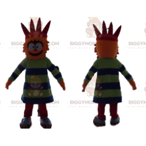 Costume de mascotte BIGGYMONKEY™ de personnage orange rigolo