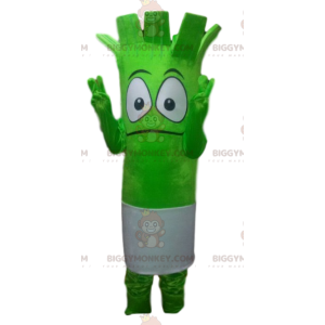 Costume mascotte BIGGYMONKEY™ personaggio occhi grandi verde