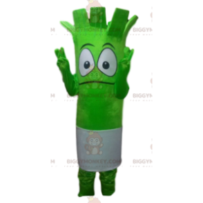 Costume mascotte BIGGYMONKEY™ personaggio occhi grandi verde