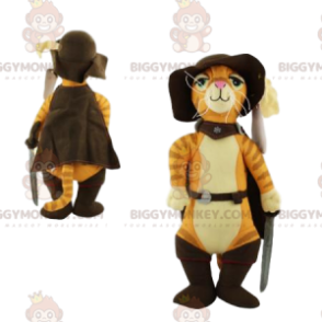 Costume da mascotte del gatto con gli stivali BIGGYMONKEY™